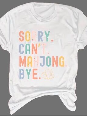 SUPER FUN SOFT AND COMFY MAHJONG WOMEN’S TEE!